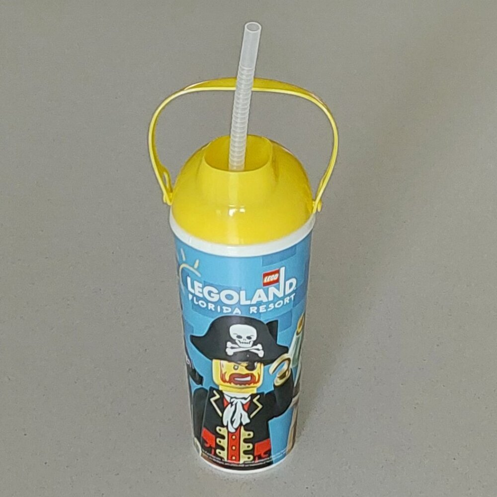 Legoland Whirley Drink Works Souvenir Cup with Straw & Handle